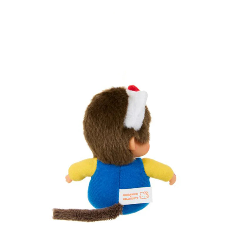 Monchhichi Dressed as Hello Kitty Keychain