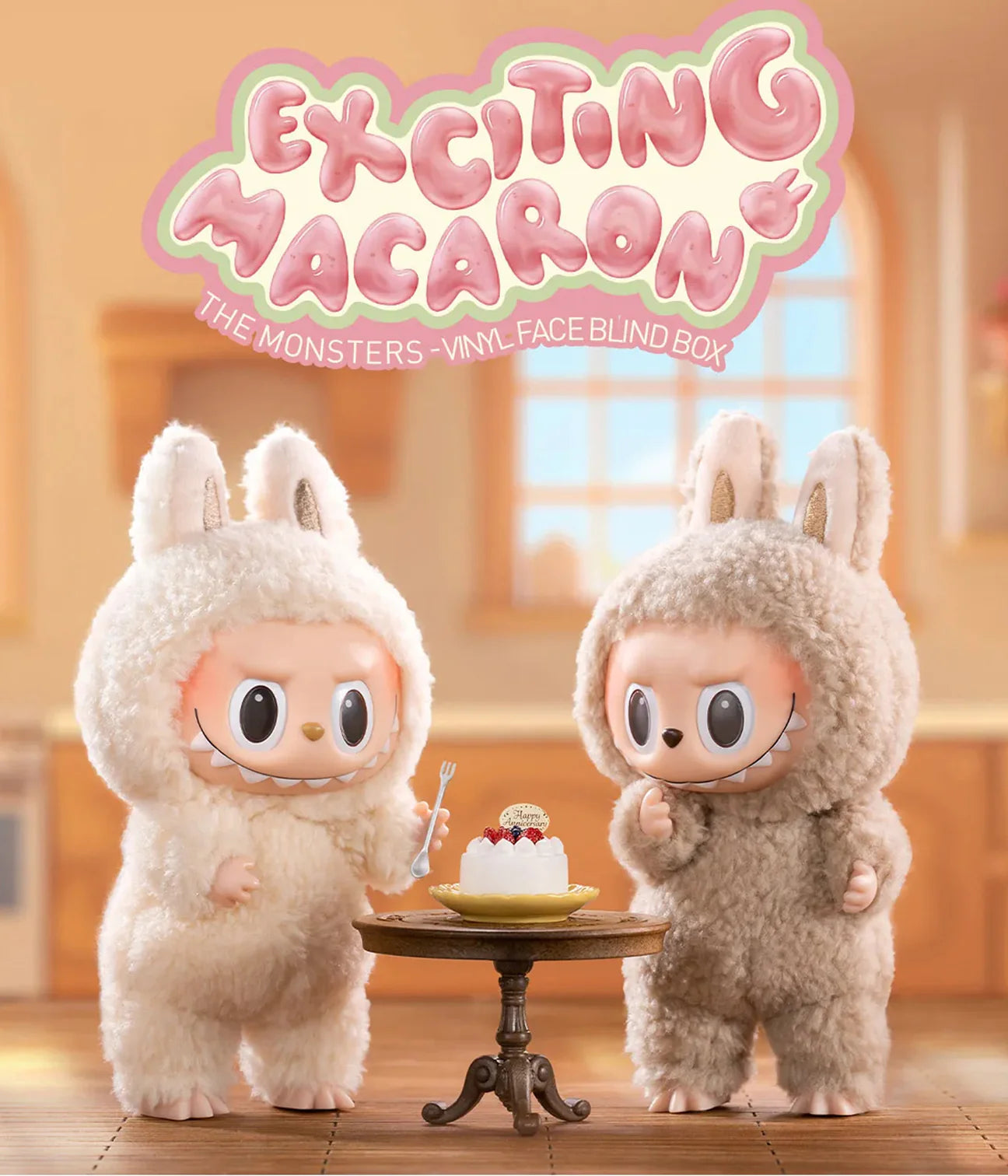 Labubu The Monters-Exciting Macaron-Vinyl Plush Pendant Blind Box