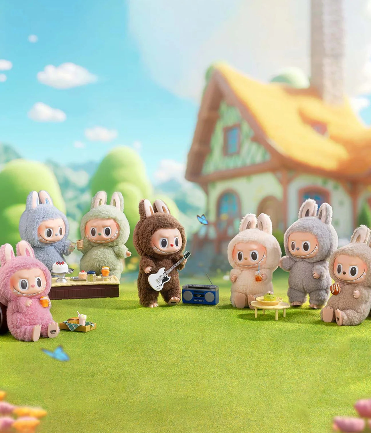 Labubu The Monters-Exciting Macaron-Vinyl Plush Pendant Blind Box